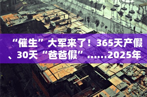 “催生”大军来了！365天产假、30天“爸爸假”……2025年，迎来生育的春天？