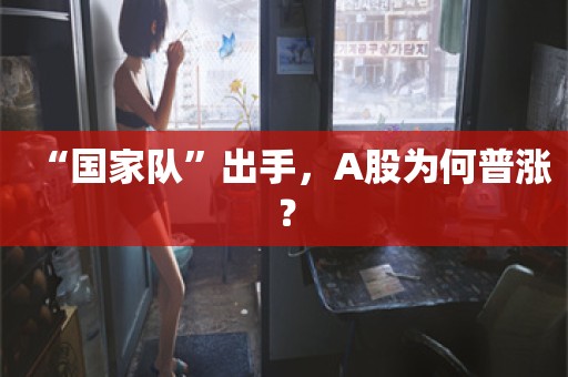 “国家队”出手，A股为何普涨？