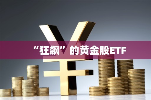 “狂飙”的黄金股ETF