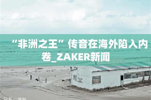 “非洲之王”传音在海外陷入内卷_ZAKER新闻