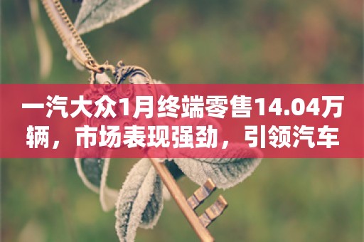 一汽大众1月终端零售14.04万辆，市场表现强劲，引领汽车行业