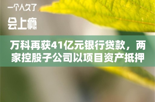 万科再获41亿元银行贷款，两家控股子公司以项目资产抵押担保