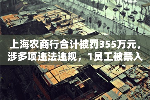 上海农商行合计被罚355万元，涉多项违法违规，1员工被禁入