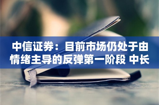 中信证券：目前市场仍处于由情绪主导的反弹第一阶段 中长期仍需关注具体的政策落实的方向以及效果