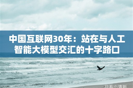 中国互联网30年：站在与人工智能大模型交汇的十字路口