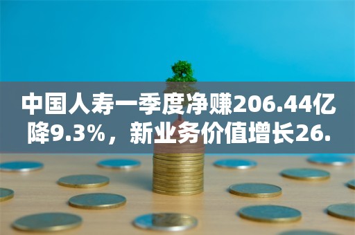 中国人寿一季度净赚206.44亿降9.3%，新业务价值增长26.3%