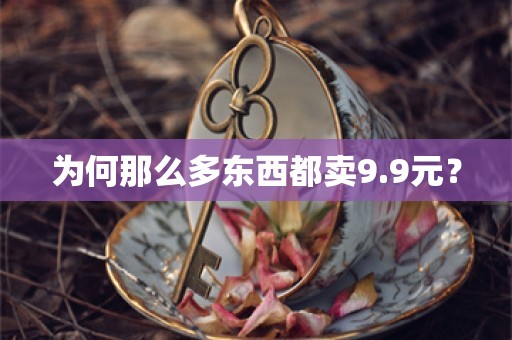 为何那么多东西都卖9.9元？