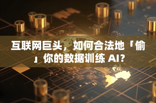 互联网巨头，如何合法地「偷」你的数据训练 AI？