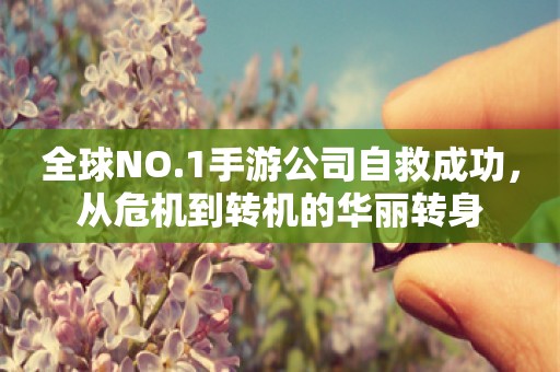 全球NO.1手游公司自救成功，从危机到转机的华丽转身