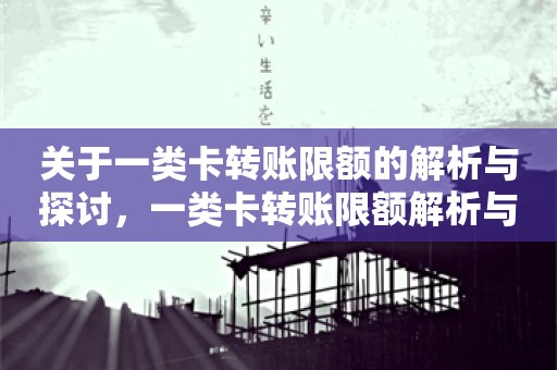 关于一类卡转账限额的解析与探讨，一类卡转账限额解析与探讨