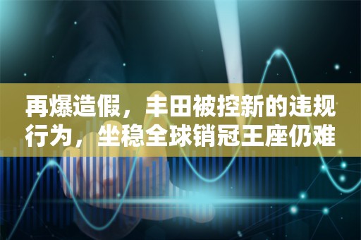 再爆造假，丰田被控新的违规行为，坐稳全球销冠王座仍难逃股价下跌