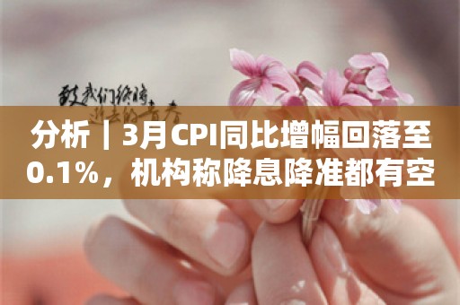 分析｜3月CPI同比增幅回落至0.1%，机构称降息降准都有空间