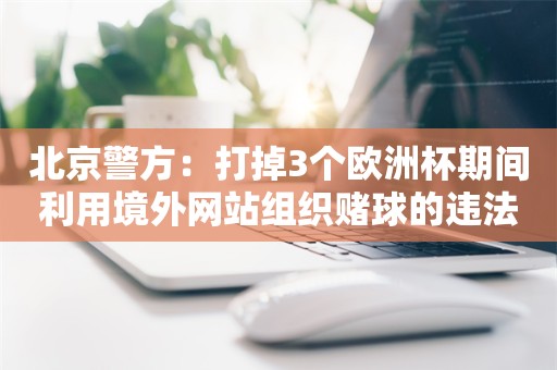 北京警方：打掉3个欧洲杯期间利用境外网站组织赌球的违法犯罪团伙