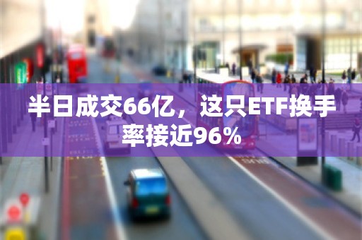 半日成交66亿，这只ETF换手率接近96%