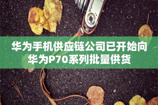 华为手机供应链公司已开始向华为P70系列批量供货