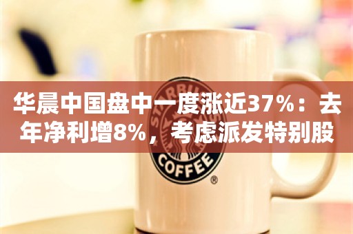 华晨中国盘中一度涨近37%：去年净利增8%，考虑派发特别股息