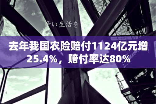 去年我国农险赔付1124亿元增25.4%，赔付率达80%