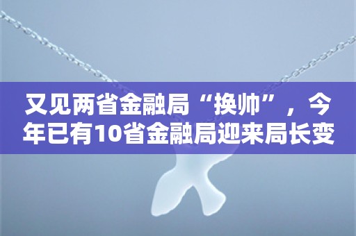 又见两省金融局“换帅”，今年已有10省金融局迎来局长变更