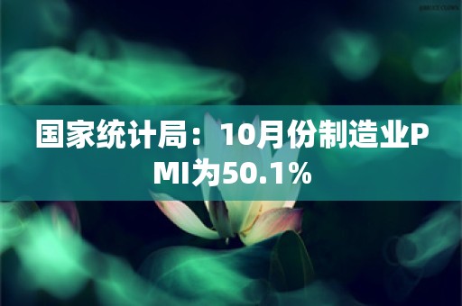 国家统计局：10月份制造业PMI为50.1%