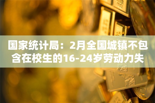 国家统计局：2月全国城镇不包含在校生的16-24岁劳动力失业率15.3%