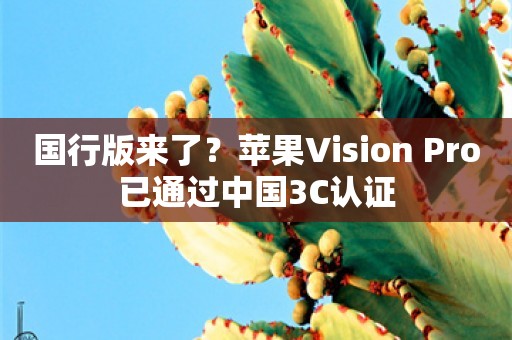 国行版来了？苹果Vision Pro已通过中国3C认证