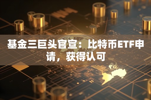 基金三巨头官宣：比特币ETF申请，获得认可