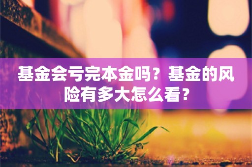 基金会亏完本金吗？基金的风险有多大怎么看？