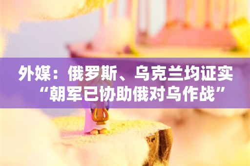 外媒：俄罗斯、乌克兰均证实“朝军已协助俄对乌作战”