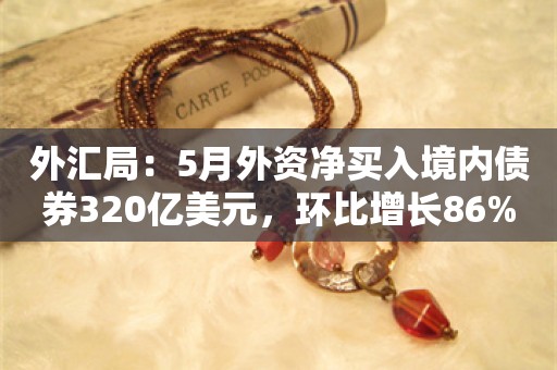 外汇局：5月外资净买入境内债券320亿美元，环比增长86%