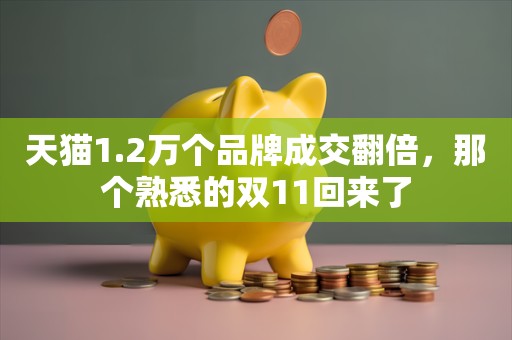 天猫1.2万个品牌成交翻倍，那个熟悉的双11回来了