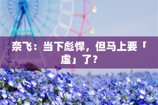 奈飞：当下彪悍，但马上要「虚」了？