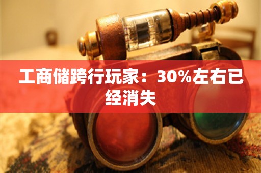 工商储跨行玩家：30%左右已经消失