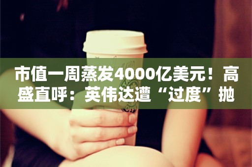 市值一周蒸发4000亿美元！高盛直呼：英伟达遭“过度”抛售