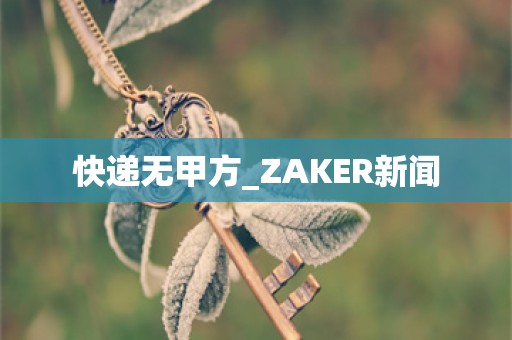 快递无甲方_ZAKER新闻