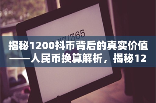 揭秘1200抖币背后的真实价值——人民币换算解析，揭秘1200抖币背后的真实价值，人民币换算解析