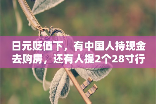 日元贬值下，有中国人持现金去购房，还有人提2个28寸行李箱去扫货都没装下