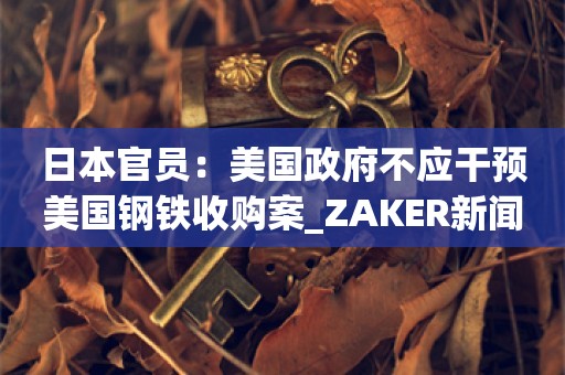 日本官员：美国政府不应干预美国钢铁收购案_ZAKER新闻