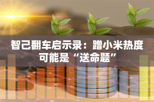 智己翻车启示录：蹭小米热度可能是“送命题”