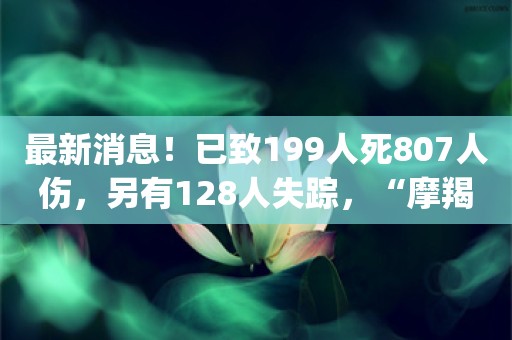 最新消息！已致199人死807人伤，另有128人失踪，“摩羯”肆虐越南！山体滑坡、桥梁倒塌，有居民“家成了河的一部分”_ZAKER新闻