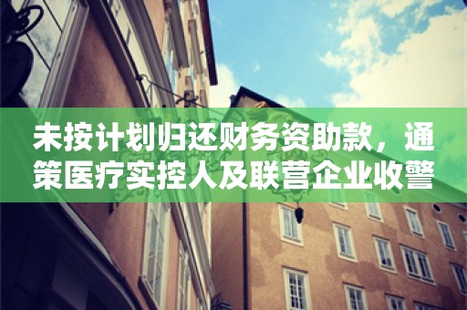 未按计划归还财务资助款，通策医疗实控人及联营企业收警示函