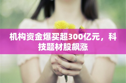 机构资金爆买超300亿元，科技题材股飙涨