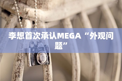 李想首次承认MEGA“外观问题”