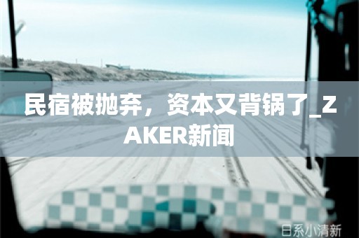 民宿被抛弃，资本又背锅了_ZAKER新闻