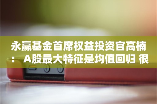 永赢基金首席权益投资官高楠： A股最大特征是均值回归 很难再杀估值