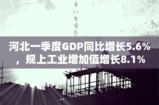 河北一季度GDP同比增长5.6%，规上工业增加值增长8.1%