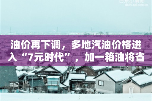 油价再下调，多地汽油价格进入“7元时代”，加一箱油将省近8元