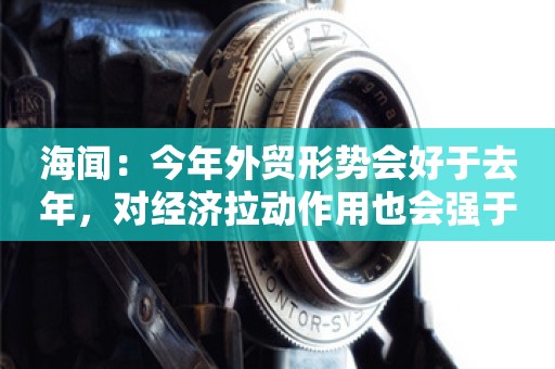 海闻：今年外贸形势会好于去年，对经济拉动作用也会强于去年