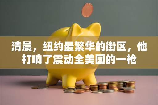 清晨，纽约最繁华的街区，他打响了震动全美国的一枪