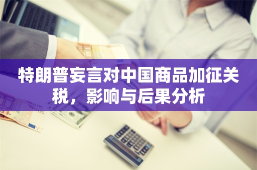 特朗普妄言对中国商品加征关税，影响与后果分析