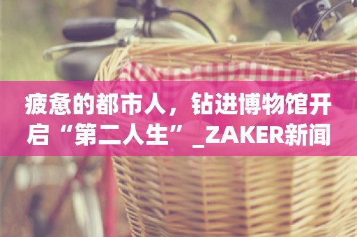 疲惫的都市人，钻进博物馆开启“第二人生”_ZAKER新闻